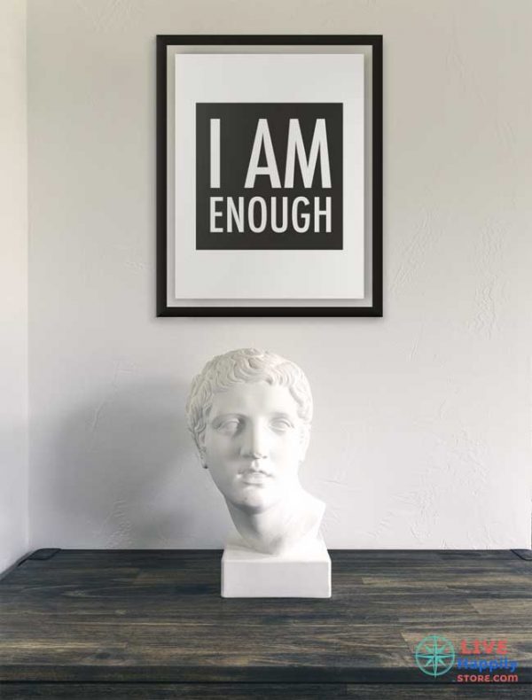 wall-art-i-am-enough-frame-motivational-poster